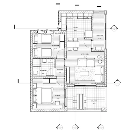 Center 2 Bedroom Calm Modern Upstairs Flat - Yeni Duenya Апартаменты *