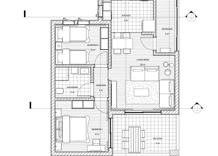 Center 2 Bedroom Calm Modern Upstairs Flat - Yeni Duenya Apartman *